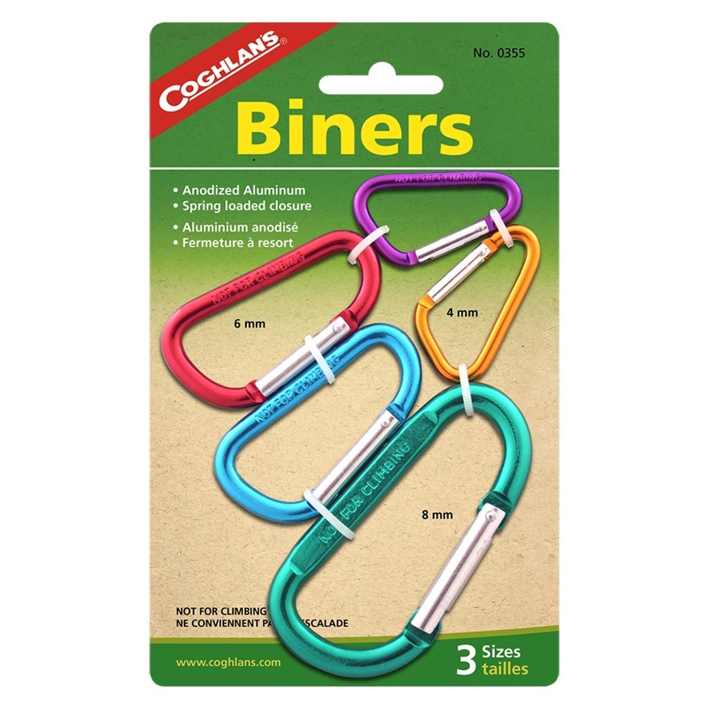 Coghlans Multi-Pack Carabiners - Pack of 5