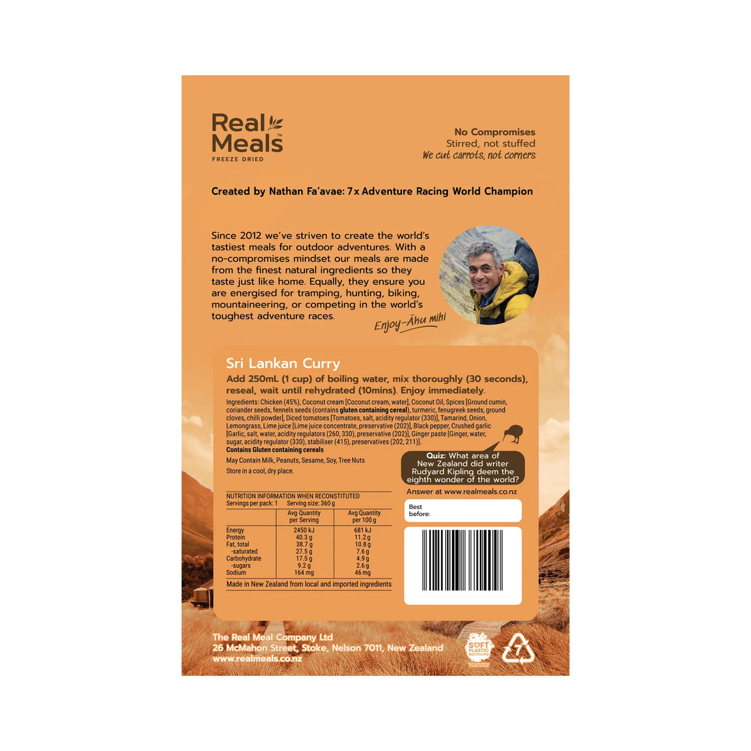 Real Meals Sri Lankan Chicken Curry