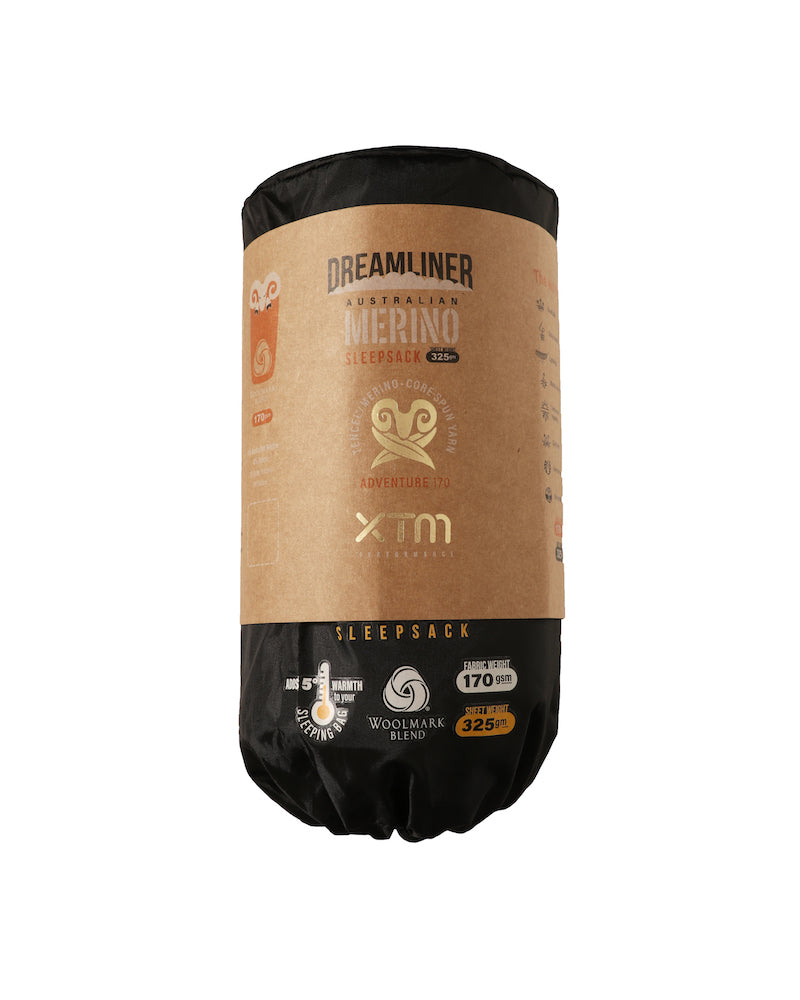 XTM Dreamliner 170 Merino Wool Blend Sleeping Bag Liner