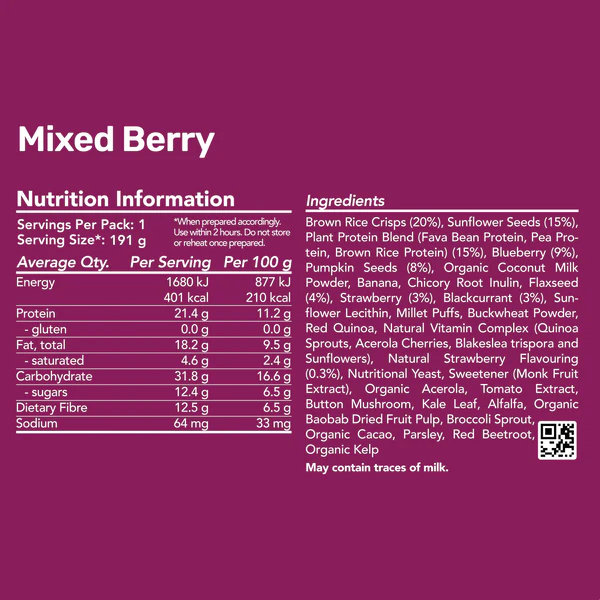 Radix Nutrition Original Breakfast Mixed Berry