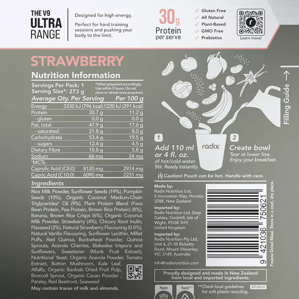 Radix Nutrition Ultra Breakfast Strawberry