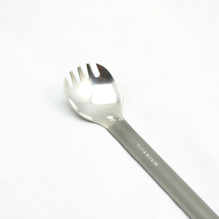 Toaks Titanium Long Handled Spork With Polished Bowl