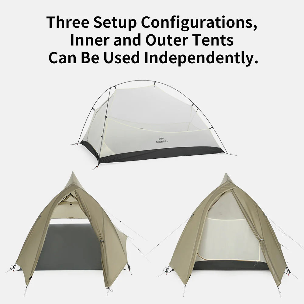 Naturehike Cloud Up Pro 2 Person Lightweight Backpacking Tent