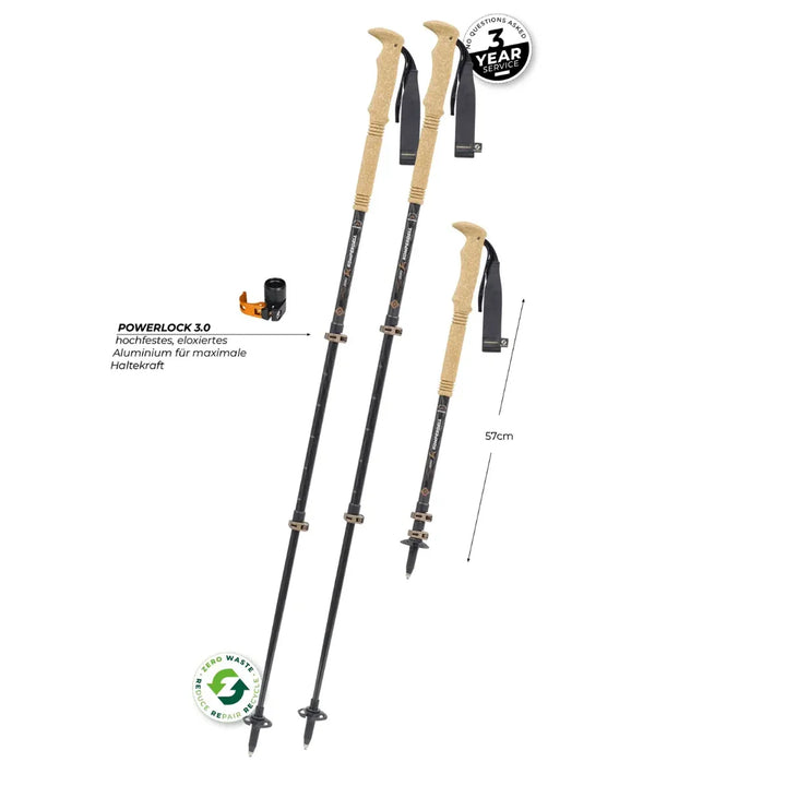 Komperdell Carbon Ultra Zero Compact Trekking Poles