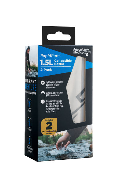 Packaging of RapidPure soft bottles