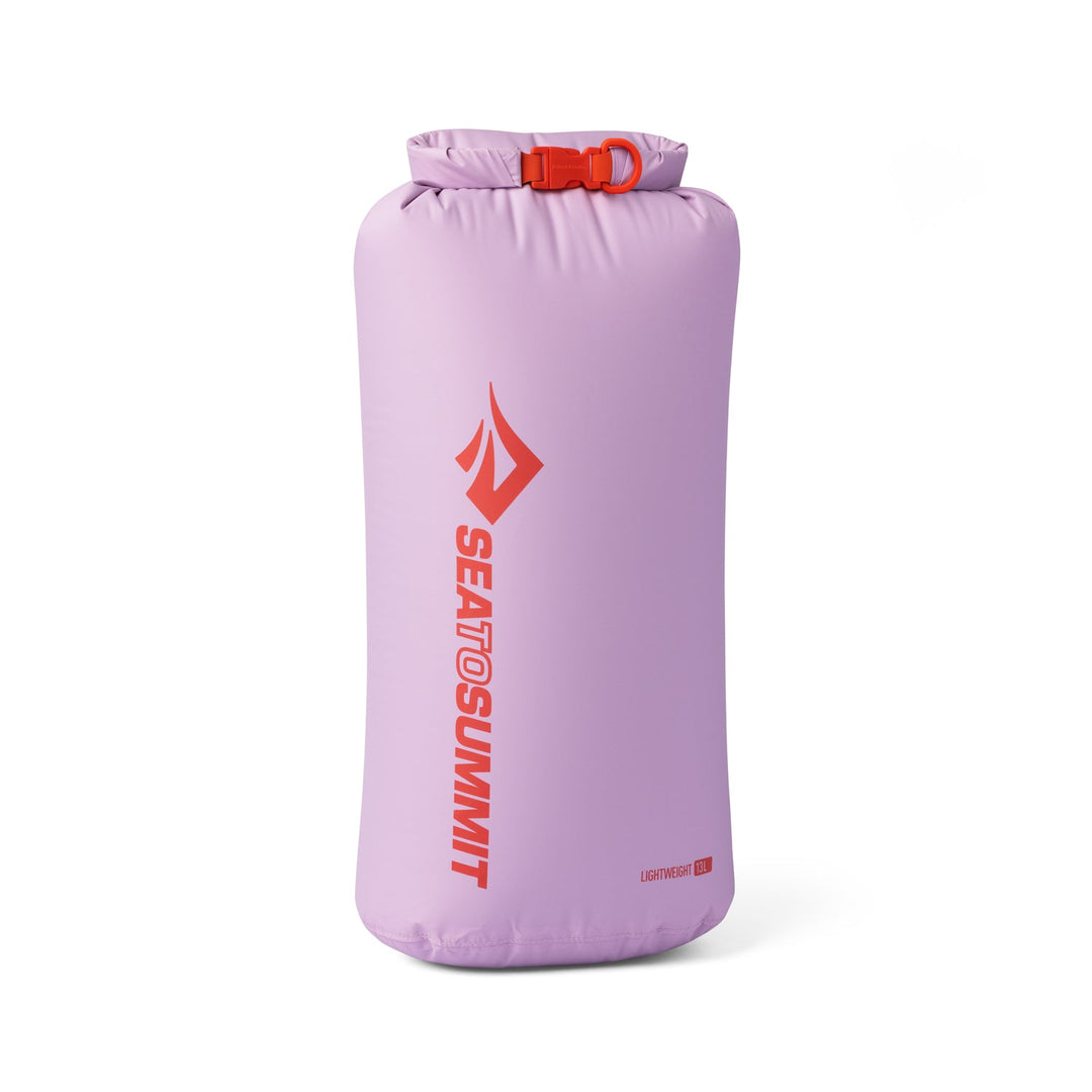 Pink dry bag on a white background