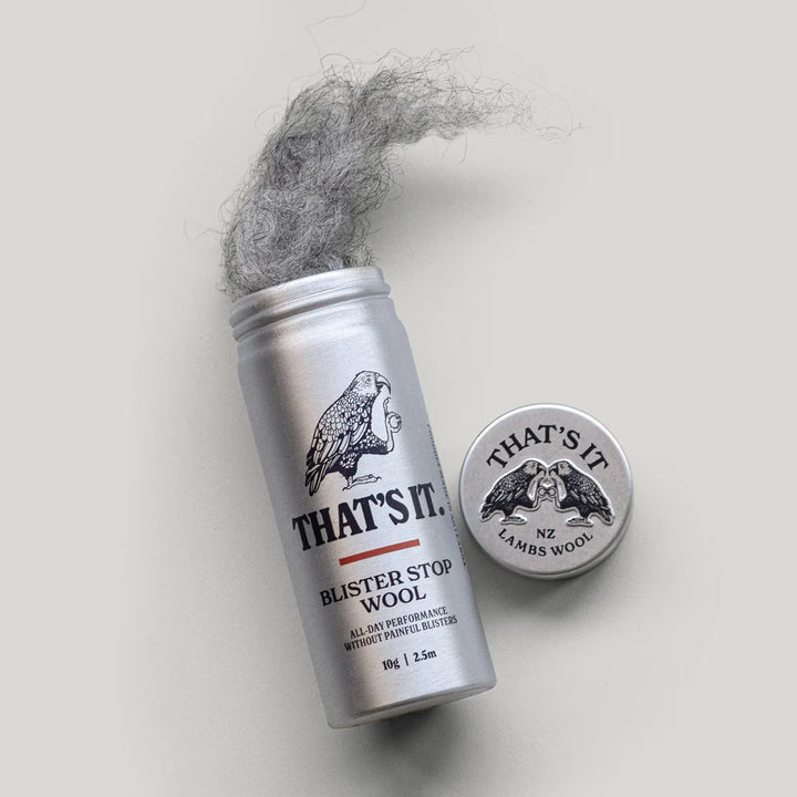 Silver canister labeled &