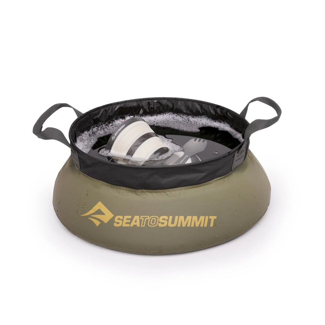 Sea to Summit portable sink on a white background