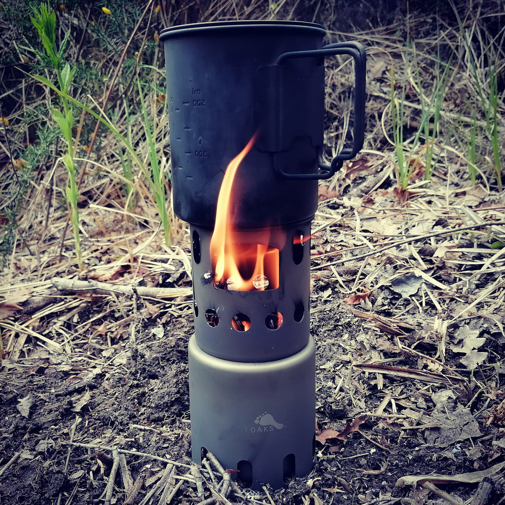 Toaks Titanium Backpacking Wood Burning Stove - Small