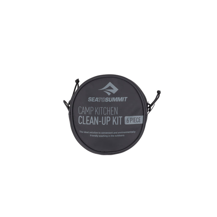 Black, disk shaped stuff sack for Sea to Summit Camp Kitchen Clean-Up Kit