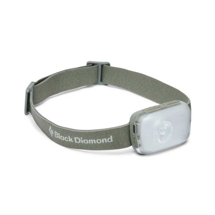 Black Diamond headlamp on a white background