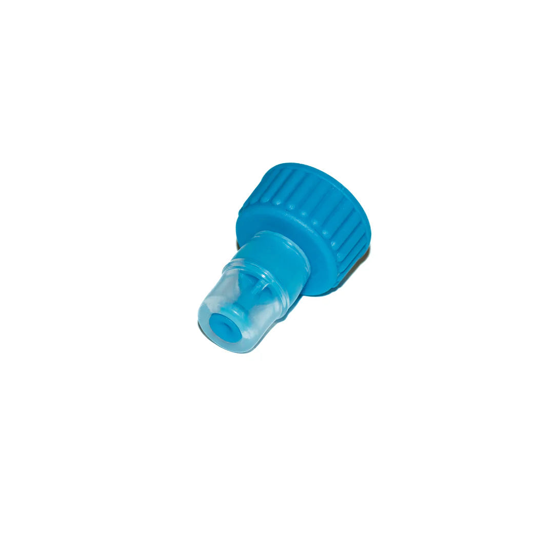 side view blue 28mm bite cap
