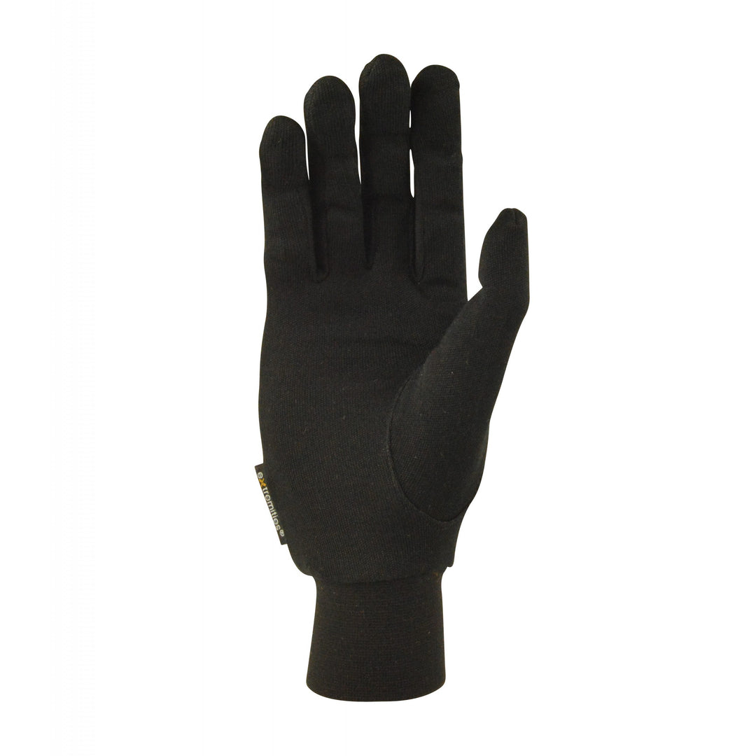 Black glove on a white background