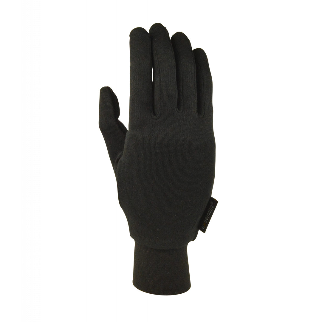 Black glove on a white background