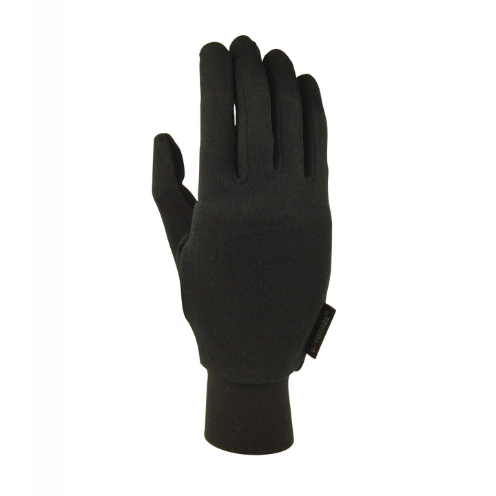 Black glove on a white background