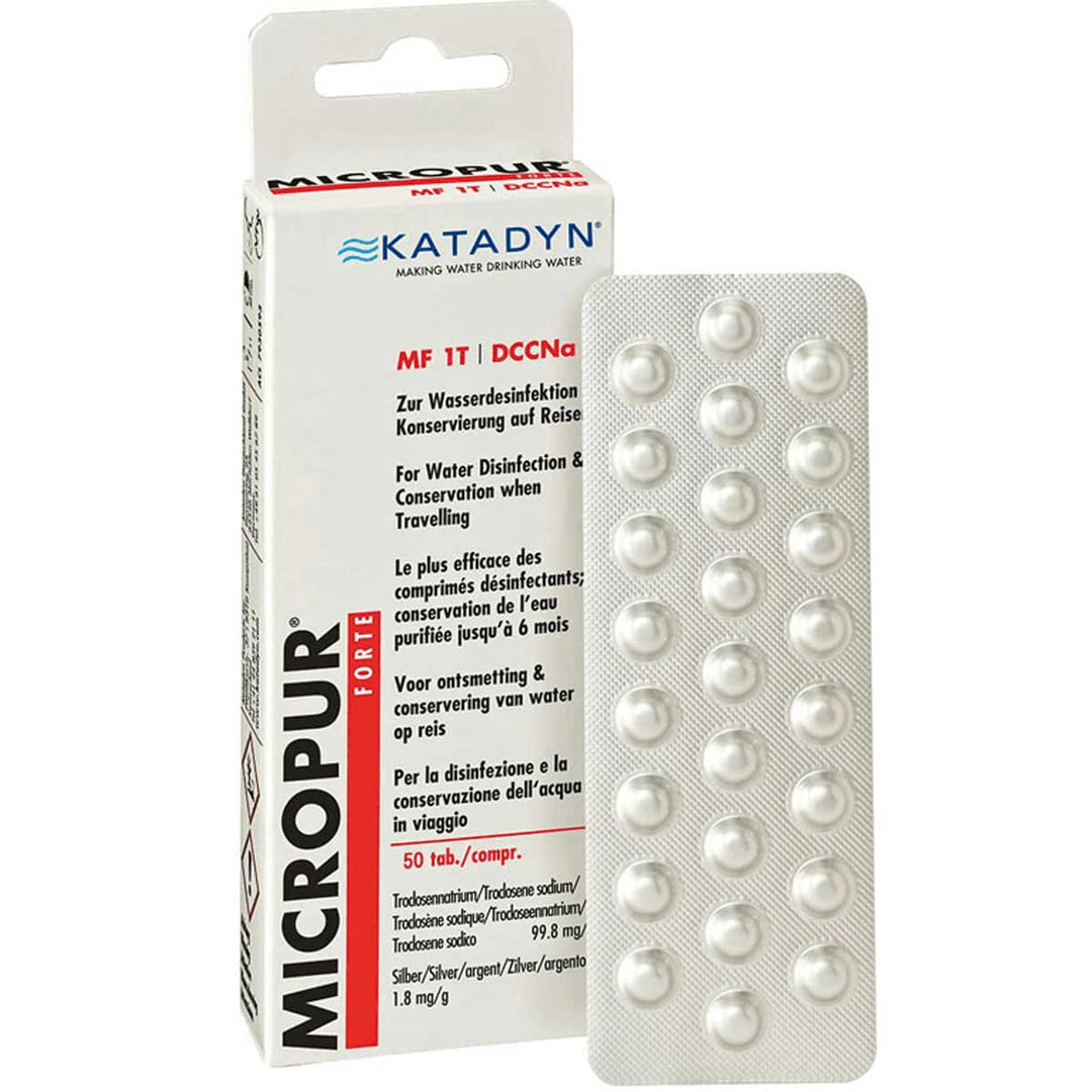 Katadyn Micropur Forte MF 1T DCCNa Water Purification Tablets 100pk