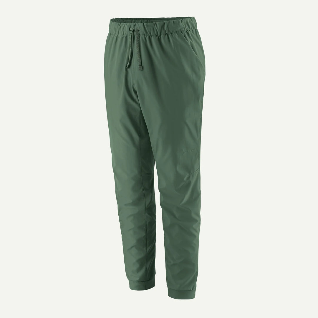 Green pants on a white background