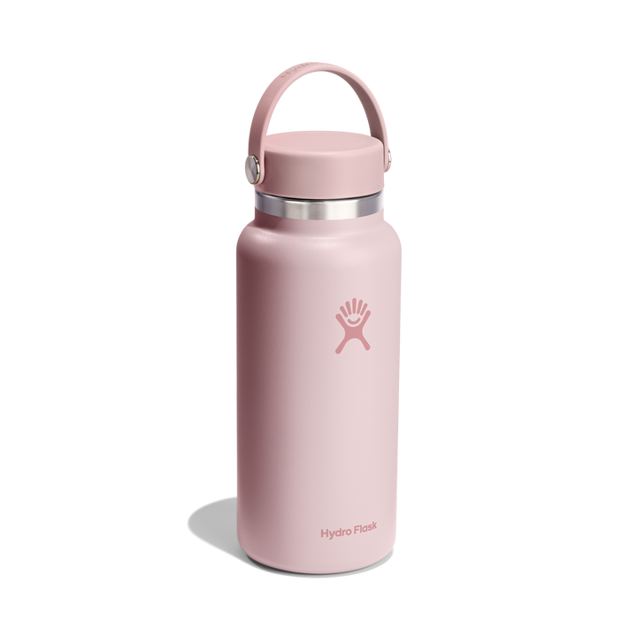 Hydro Flask 946mL Wide Mouth Water Bottle with Flex Cap - Trillium Pink