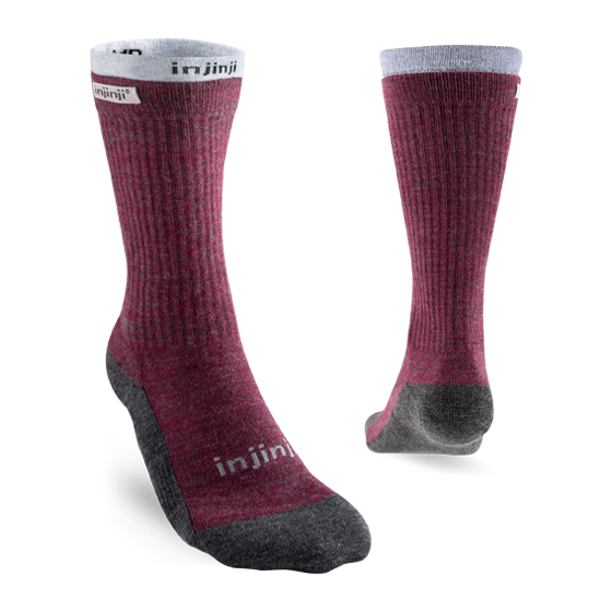 Injinji Hiker + Liner combo socks on a white background