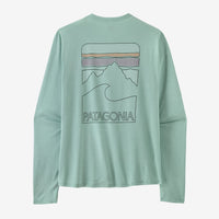 Light green long-sleeve shirt with Patagonia logo on a white background