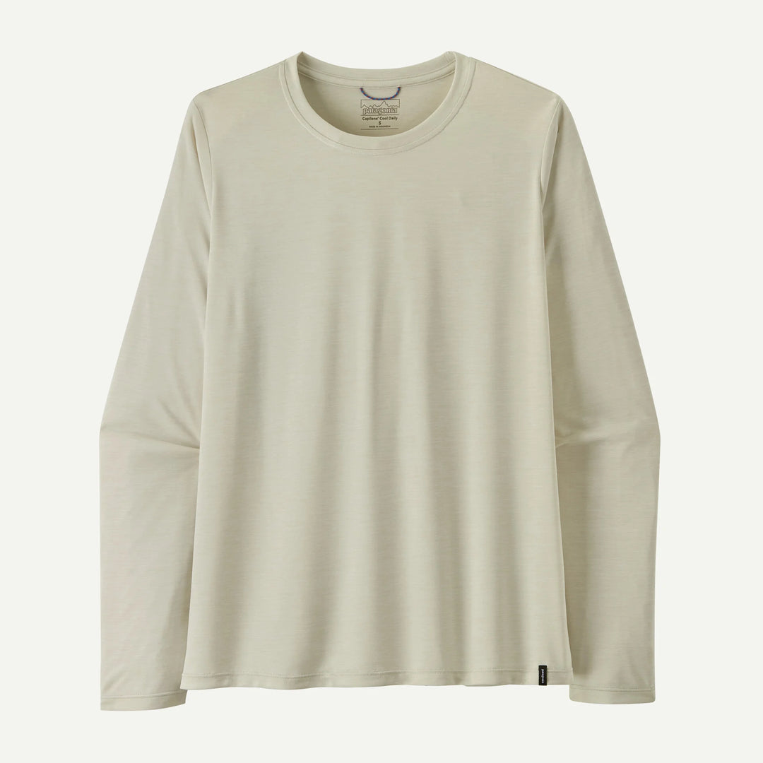 Beige long-sleeve shirt on a white background