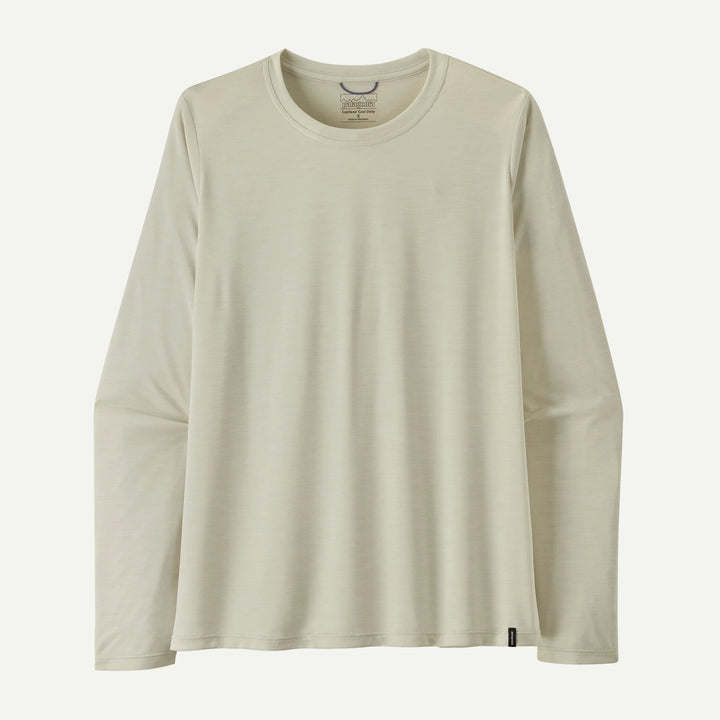 Beige long-sleeve shirt on a white background