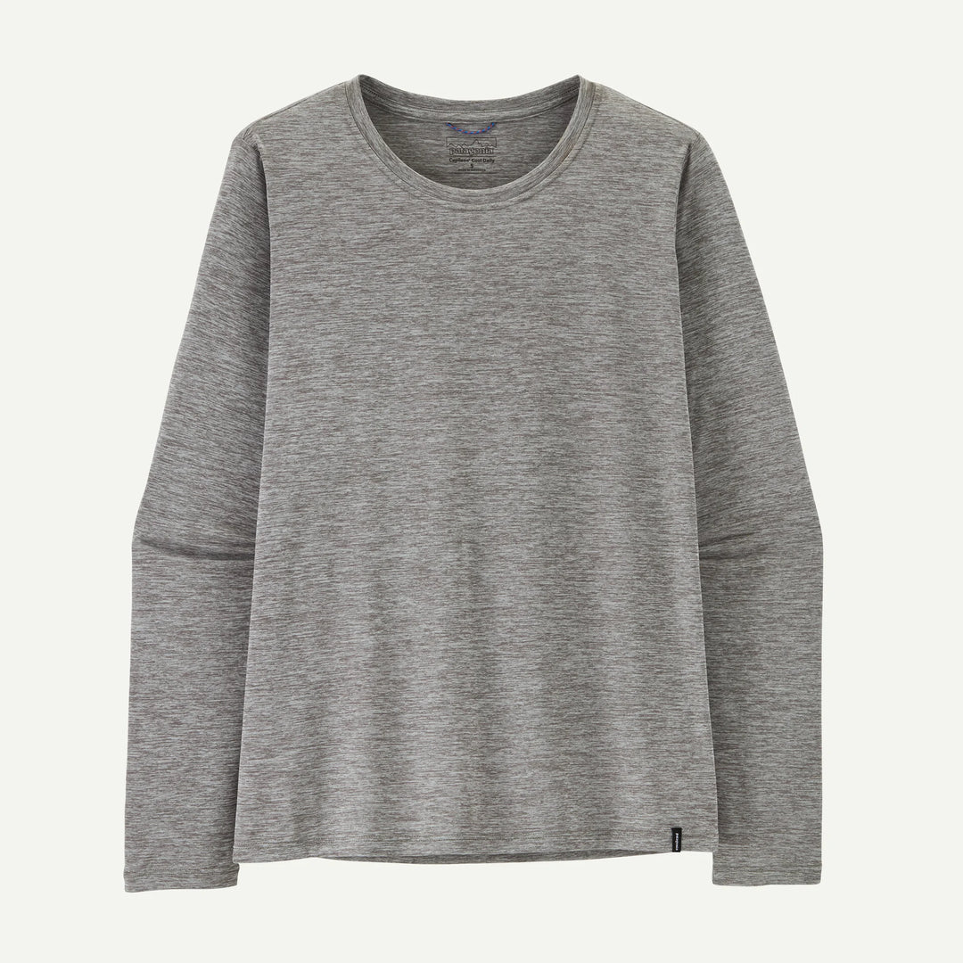 Gray long-sleeve shirt on a white background