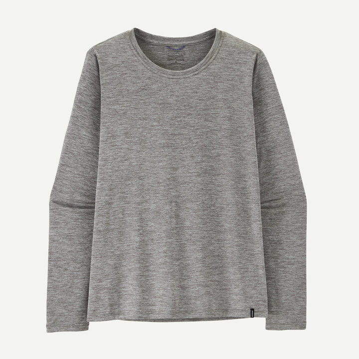 Gray long-sleeve shirt on a white background