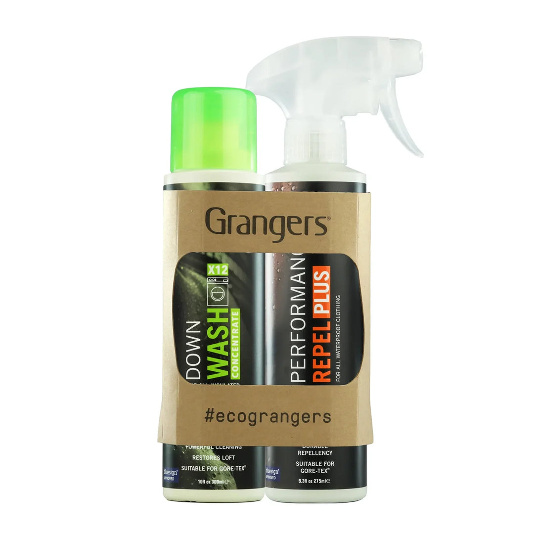 Grangers Down Wash + Performance Repel Plus Eco Twin Pack 300ml + 275ml