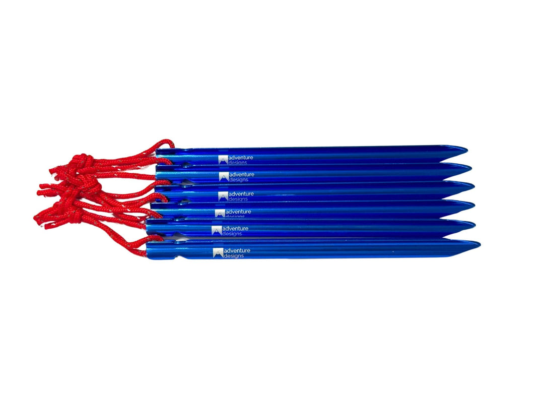 Adventure Designs Alloy Tent Pegs  - 6 Pack