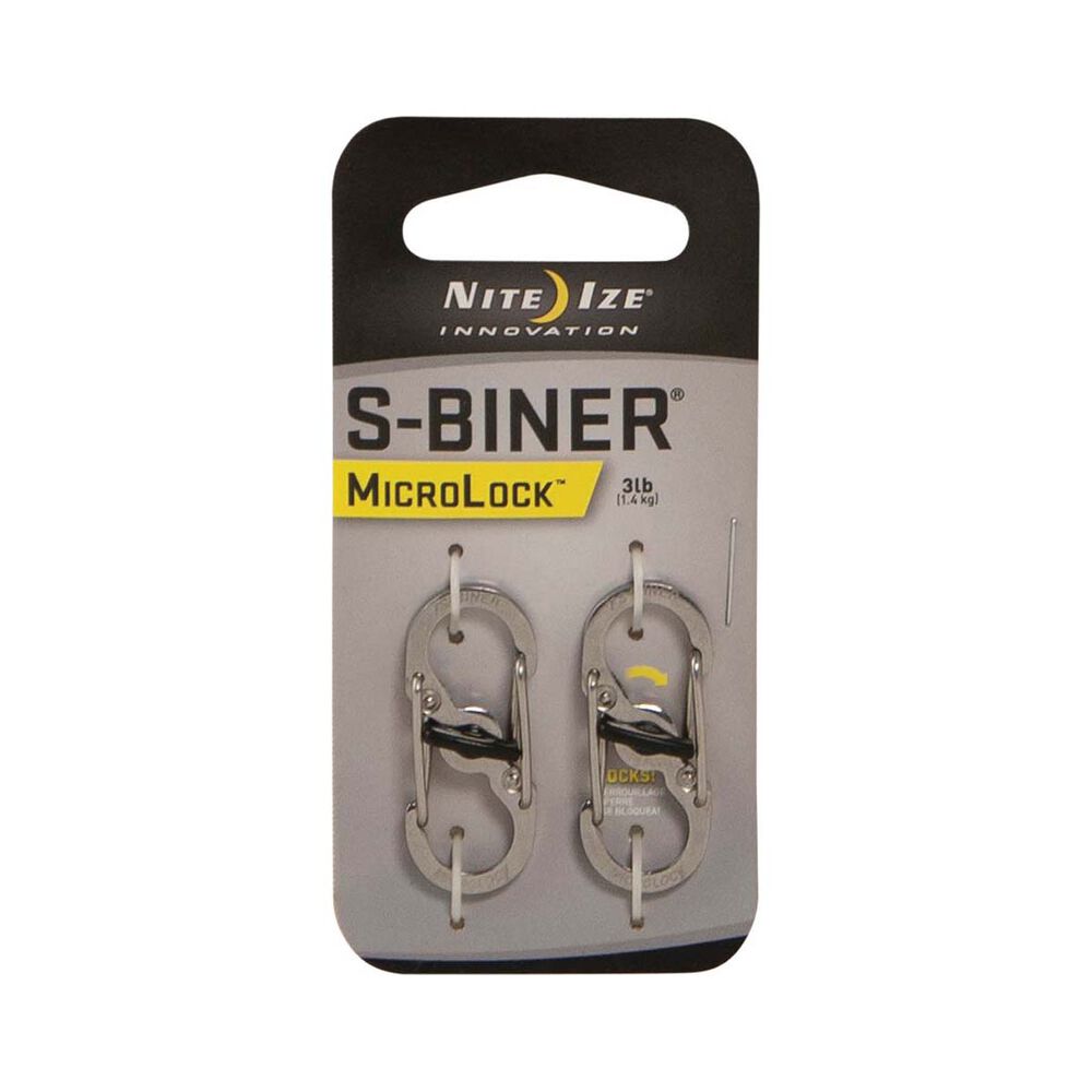 Nite Ize S-Biner MicroLock S/S - 2 Pack
