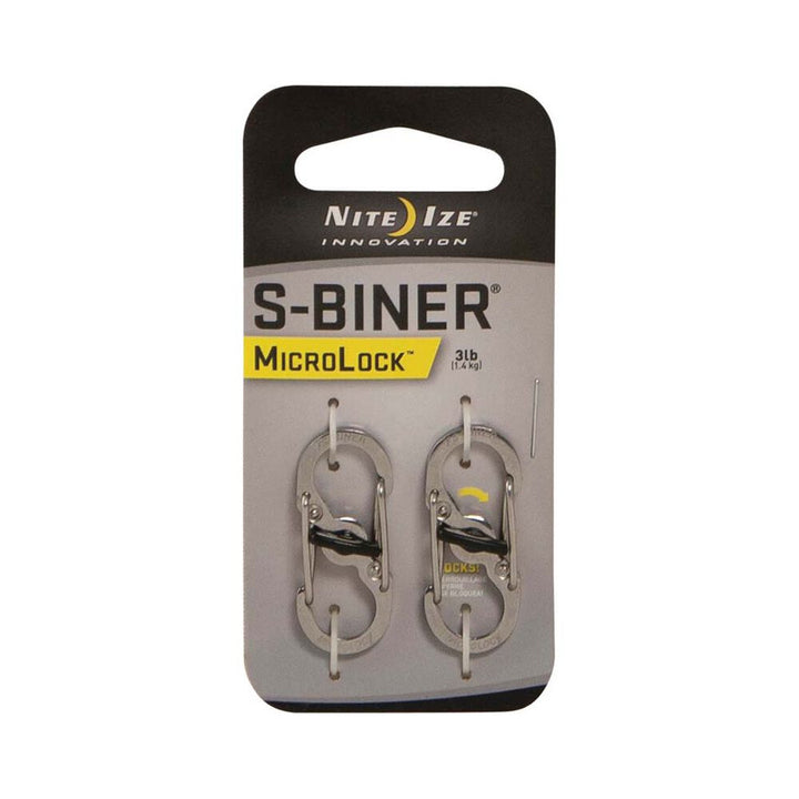 Nite Ize S-Biner MicroLock S/S - 2 Pack