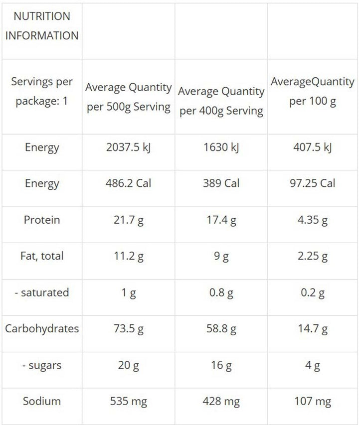 Campers Pantry Expedition Cauliflower & Pea Dahl Expedition XL