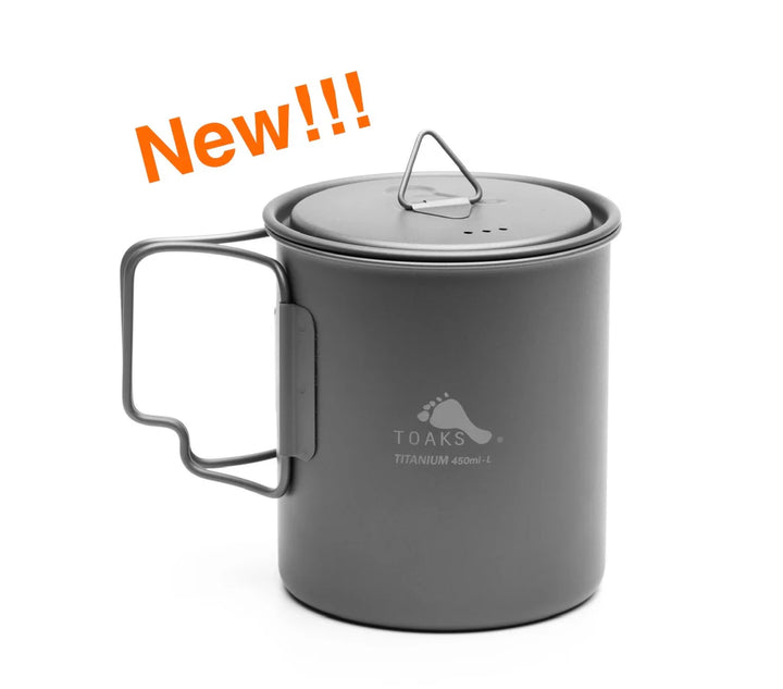 Toaks Titanium Ultralight Cup 450ml w/ Lid