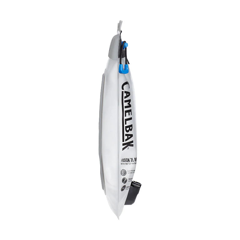 A CamelBak Hydration Reservoir in white, shown vertically against a plain white background.
