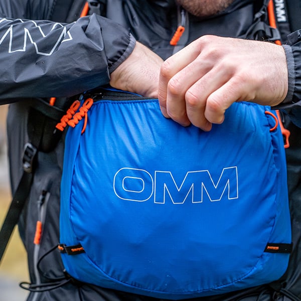 OMM Chest Pod worn on the trail