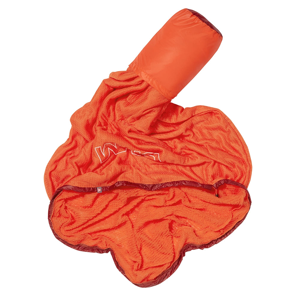 OMM Core Liner in Orange, interior view showing the soft inner face fabric