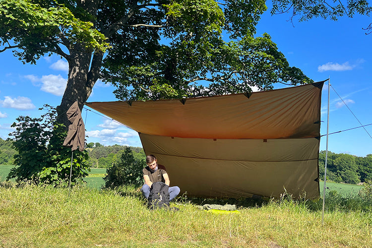 DD Hammocks DD Tarp 4x4 ブラウン Dd Hammocks Płachta Biwakowa Tarp M 3,5X2,4 Coyot Brown