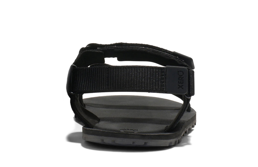 Black sandal on a white background