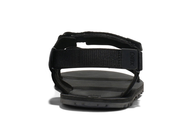 Black sandal on a white background