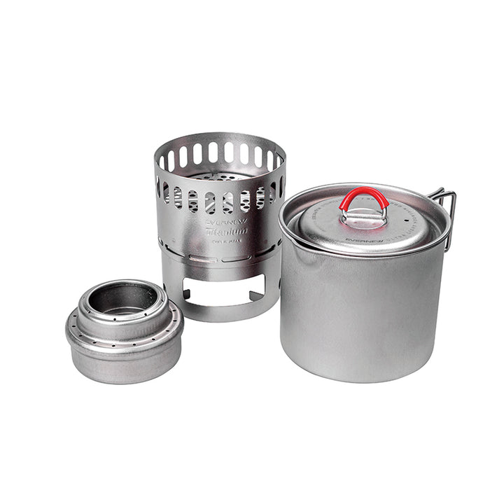 Evernew Titanium Ti Mug Pot 500 Stove Set