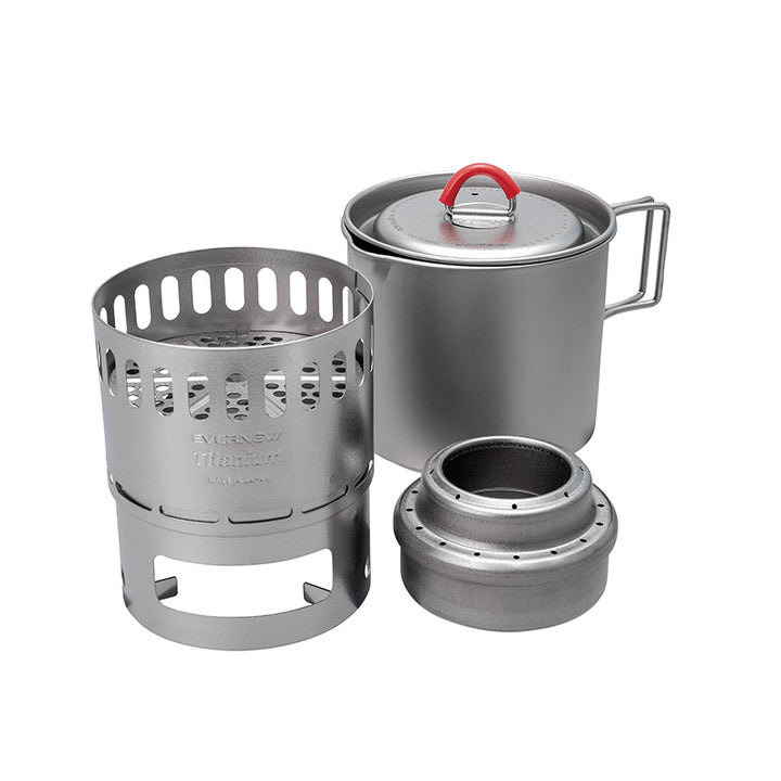 Evernew Titanium Ti Mug Pot 500 Stove Set