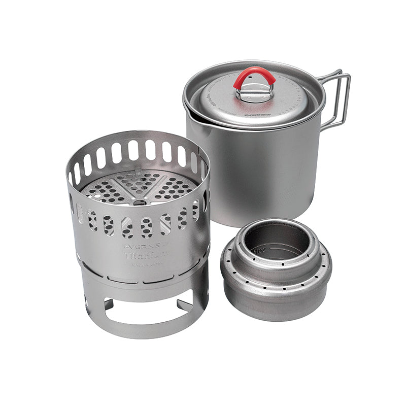 Evernew Titanium Ti Mug Pot 500 Stove Set