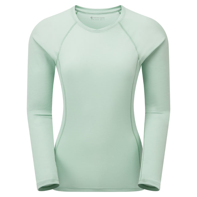 Light green long-sleeve shirt on a white background