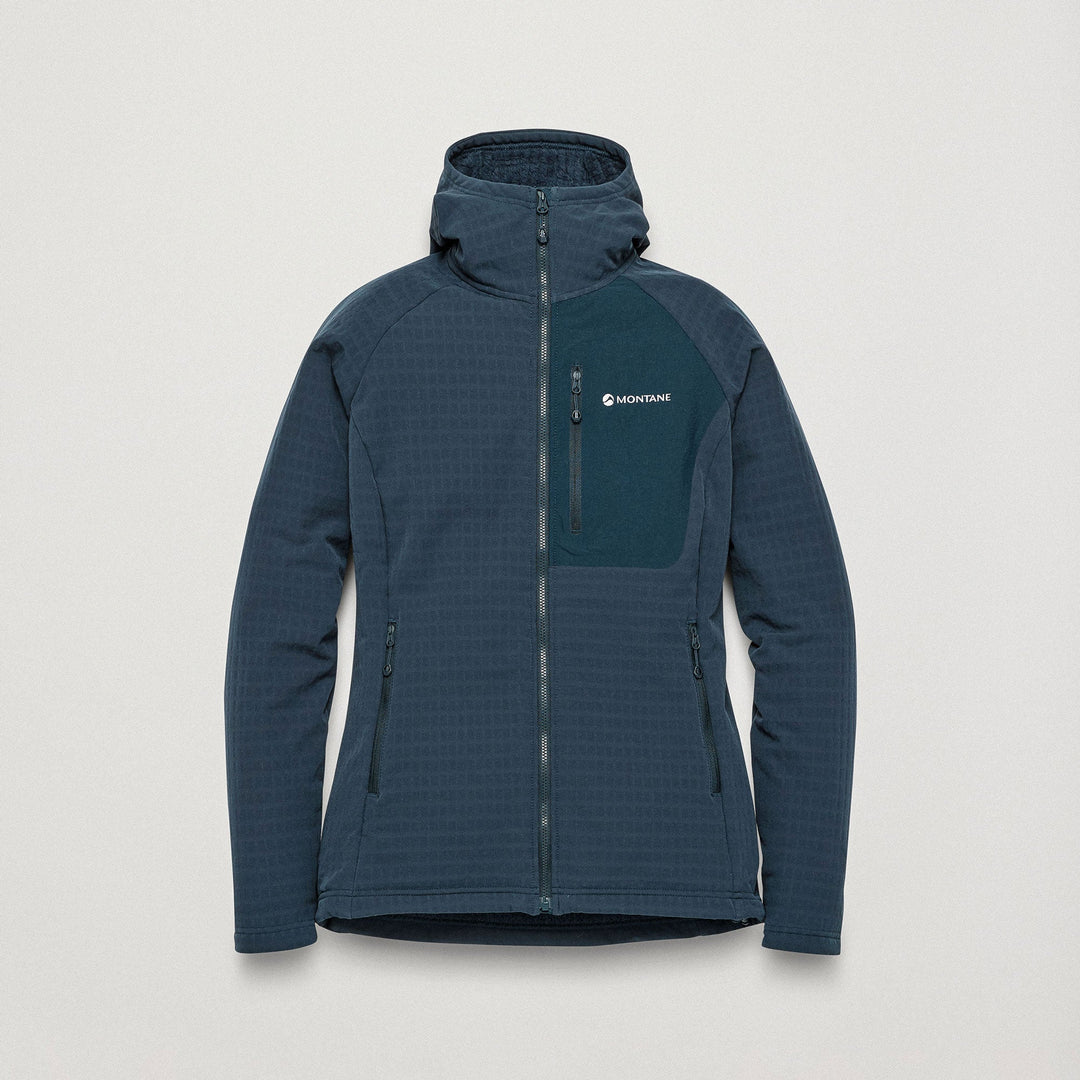 Montane Dura Fleece Hoodie Women's in Eclipse Blue