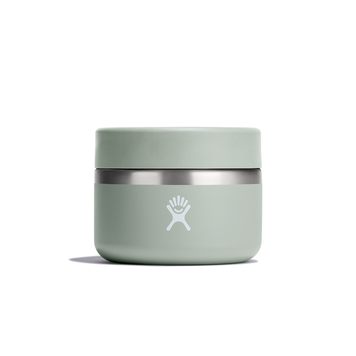 Pale green insulated lunch box with Hydro Flask logo