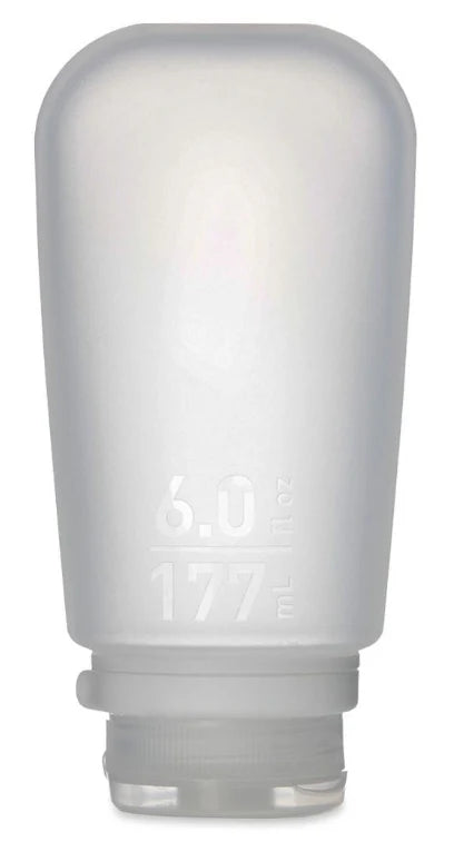 small Silicone bottle on a white background