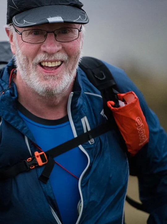 OMM Go Pod, worn on a pack while running