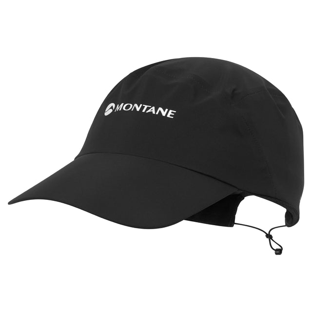 Black cap with Montane logo on a white background