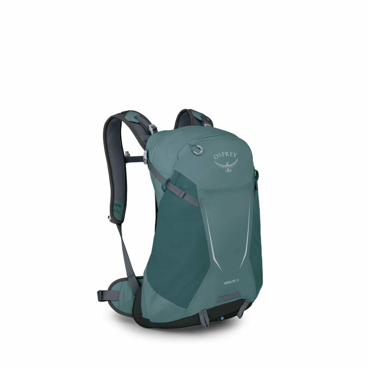 Teal Osprey backpack on a white background